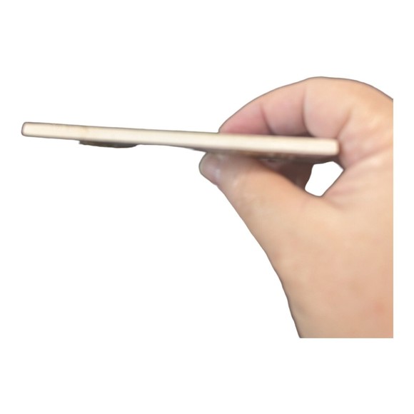 VTG Farm Animal Ceramic Tile Trivet Pig Country Calico 1970s Coaster Spoon Rest - Picture 5 of 6